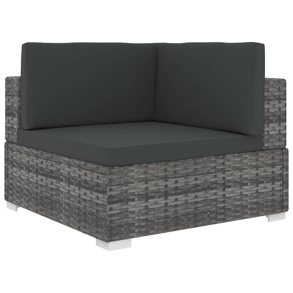 Hjørnesæde Til Sofa 1 Stk. Med Hynder Polyrattan - Variant 46799