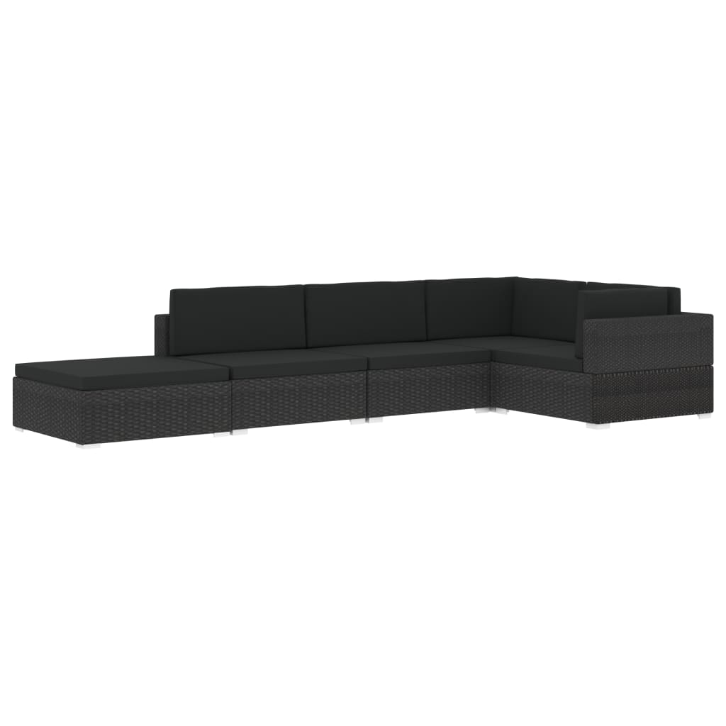 Hjørnesæde Til Sofa 1 Stk. Med Hynder Polyrattan - Billede 13