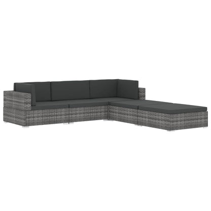 Hjørnesæde Til Sofa 1 Stk. Med Hynder Polyrattan - Billede 9