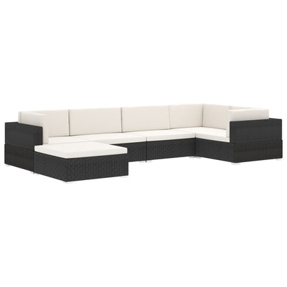 Hjørnesæde Til Sofa 1 Stk. Med Hynder Polyrattan - Billede 10