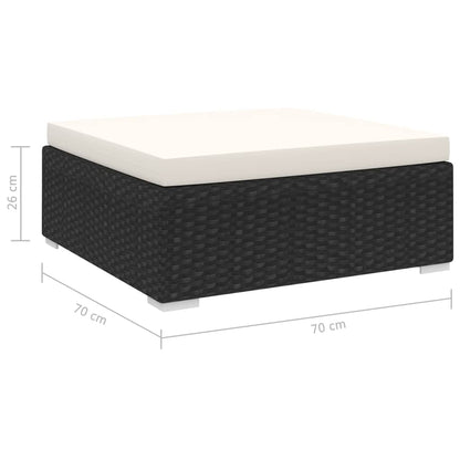 Fodskammel Til Sofa Med Hynde Polyrattan