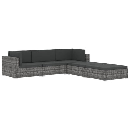 Fodskammel Til Sofa Med Hynde Polyrattan
