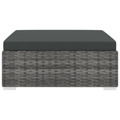 Fodskammel Til Sofa Med Hynde Polyrattan