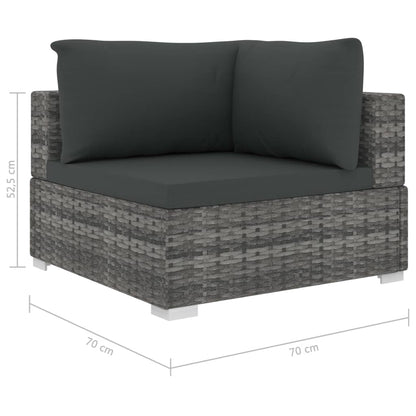 Loungesæt Til Haven 10 Dele Med Hynder Polyrattan