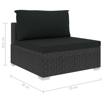 Loungesæt Til Haven 10 Dele Med Hynder Polyrattan