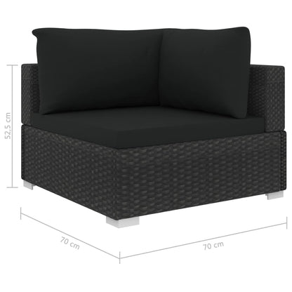 Loungesæt Til Haven 10 Dele Med Hynder Polyrattan