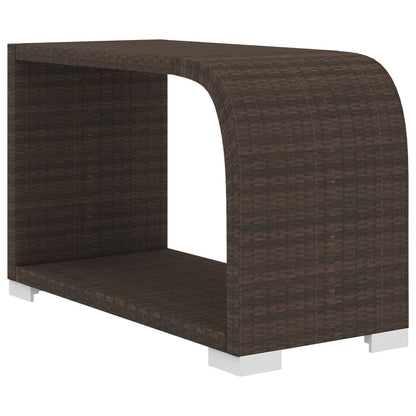 Haveloungesæt 11 Dele Med Hynder Polyrattan Sort
