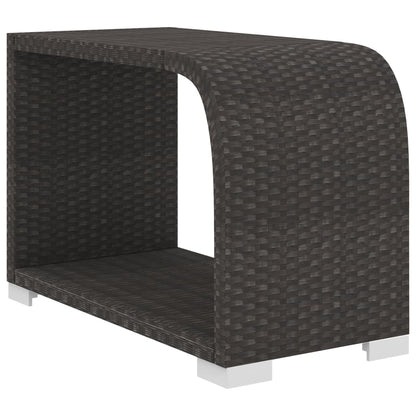 Haveloungesæt 11 Dele Med Hynder Polyrattan Sort