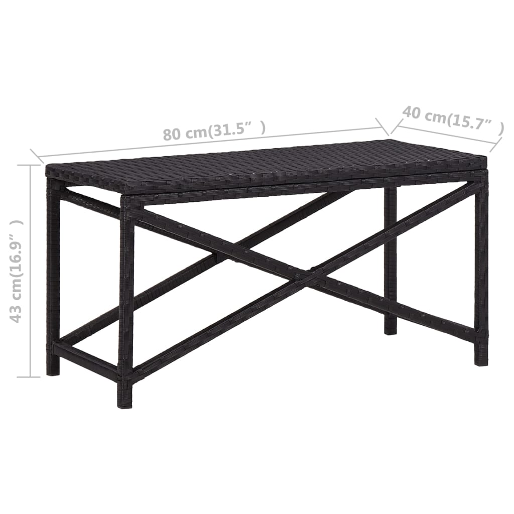 Havebænk Polyrattan
