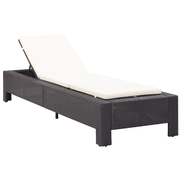 Solseng Med Hynde Polyrattan Sort