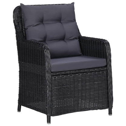 Havestole Med Hynder 2 Stk. Polyrattan - Billede 2