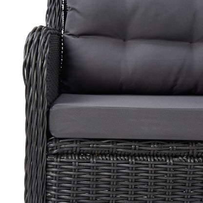 Havestole Med Hynder 2 Stk. Polyrattan - Billede 7