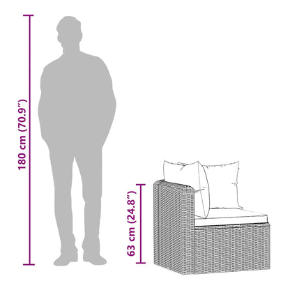 Haveloungesæt Med Hynder Polyrattan