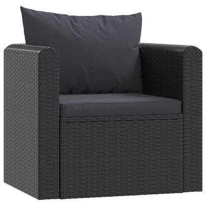 Haveloungesæt Med Hynder Polyrattan