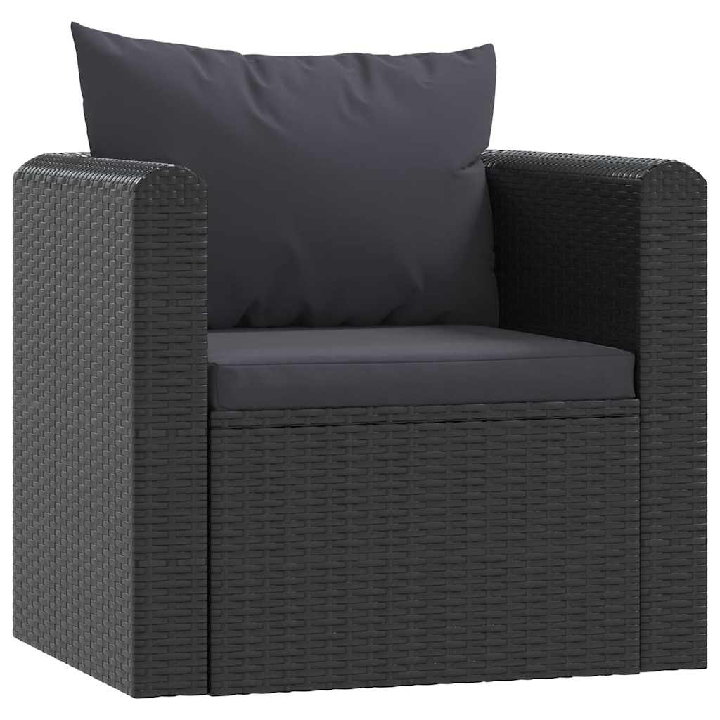 Haveloungesæt Med Hynder Polyrattan