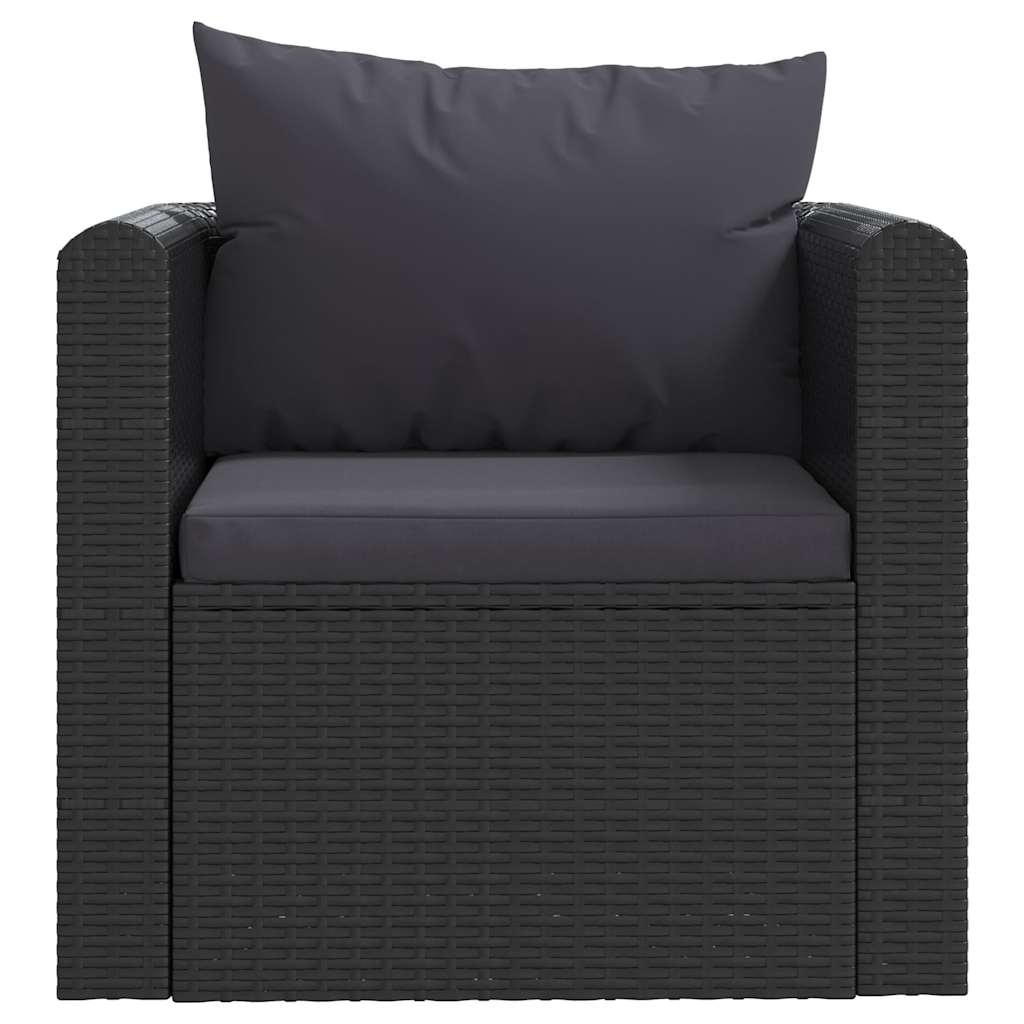 Haveloungesæt Med Hynder Polyrattan