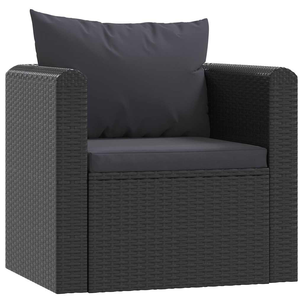 Haveloungesæt Med Hynder Polyrattan