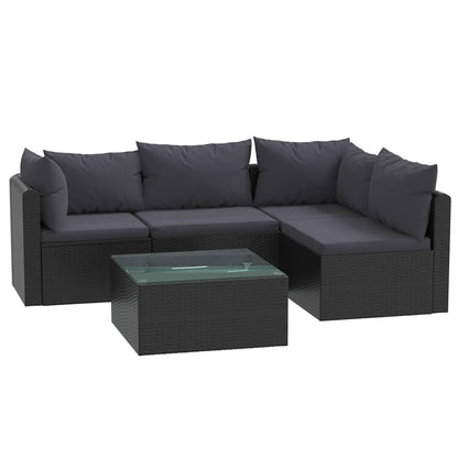 Haveloungesæt Med Hynder Polyrattan