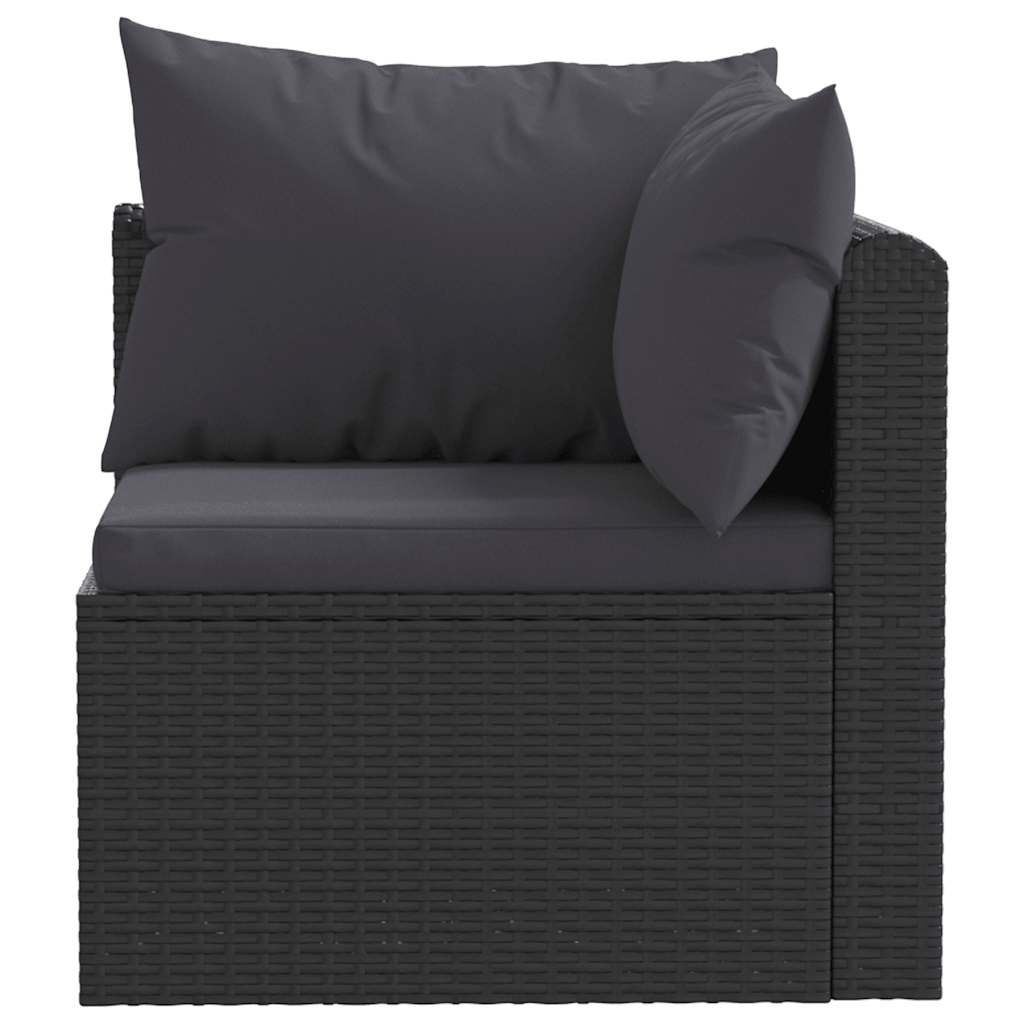 Haveloungesæt Med Hynder Polyrattan