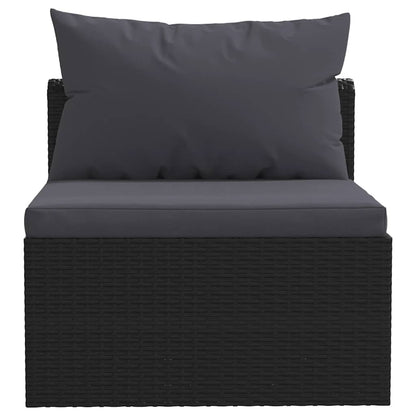 Haveloungesæt Med Hynder Polyrattan