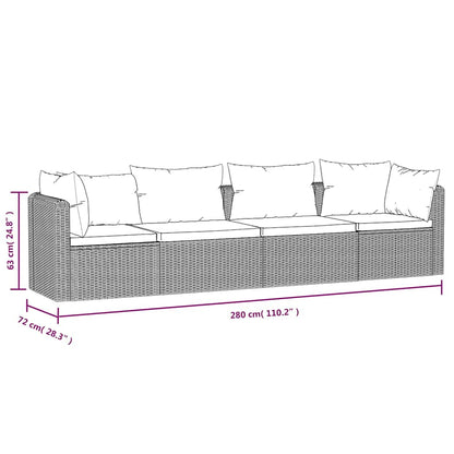 Havesofasæt Med Hynder Polyrattan