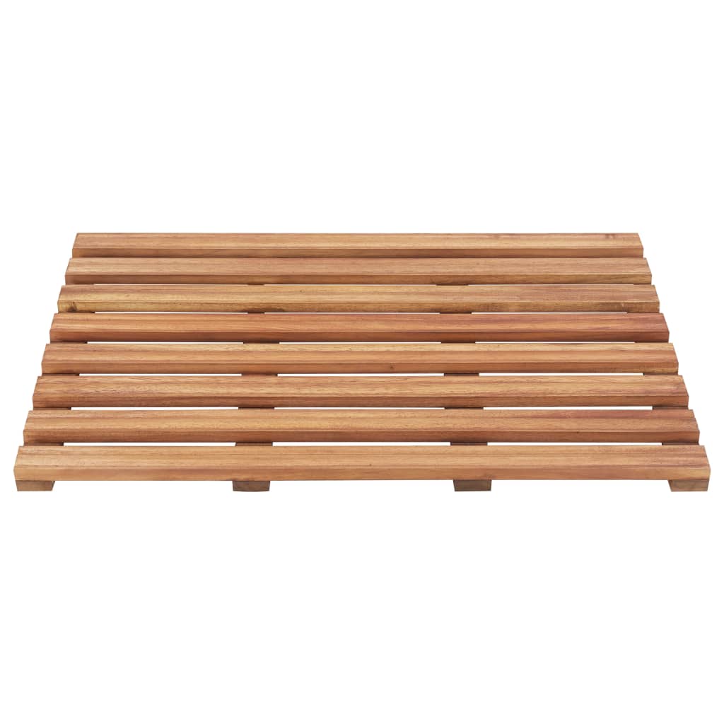 Bademåtter 2 Stk. 56 X 37 Cm Massivt Akacietræ - Billede 3