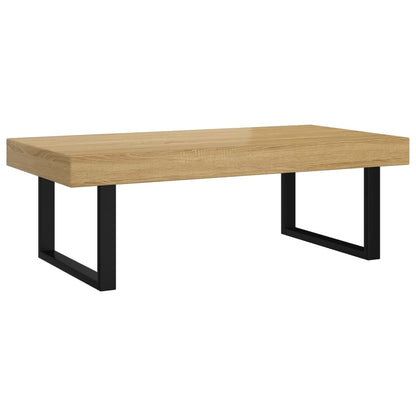 Sofabord 120X60X40 Cm Mdf Og Jern Og Sort