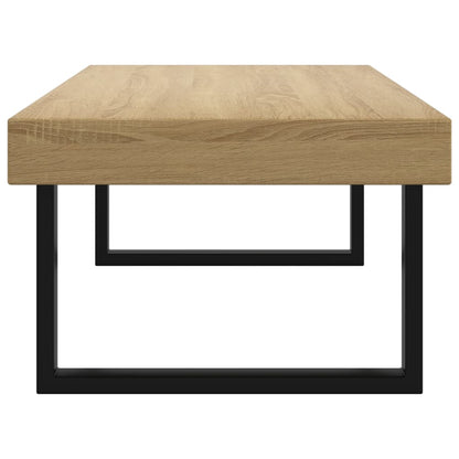 Sofabord 120X60X40 Cm Mdf Og Jern Og Sort