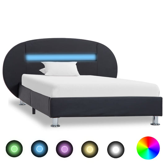 Sengestel Med Led Kunstlæder