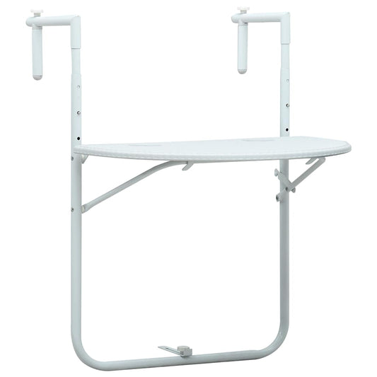 Hængende Altanbord 60 X 64 X 83,5 Cm Plastik Rattanlook