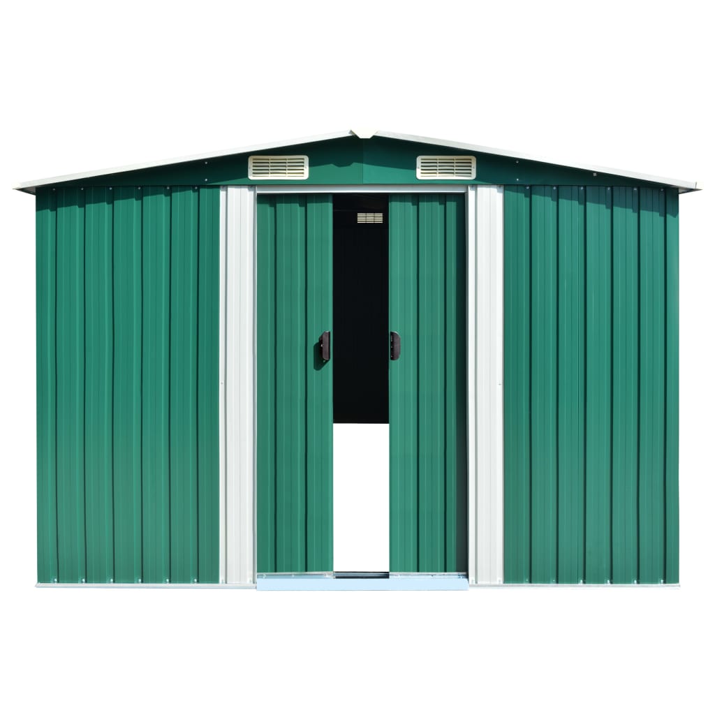 Haveskur 257X779X181 Cm Galvaniseret Stål Grøn