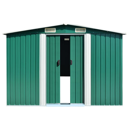 Haveskur 257X779X181 Cm Galvaniseret Stål Grøn