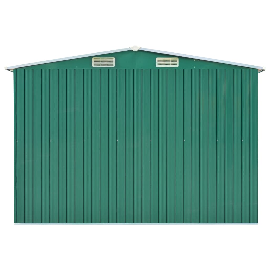 Haveskur 257X779X181 Cm Galvaniseret Stål Grøn