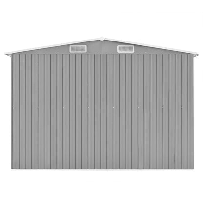 Haveskur 257X990X181 Cm Galvaniseret Stål Grå