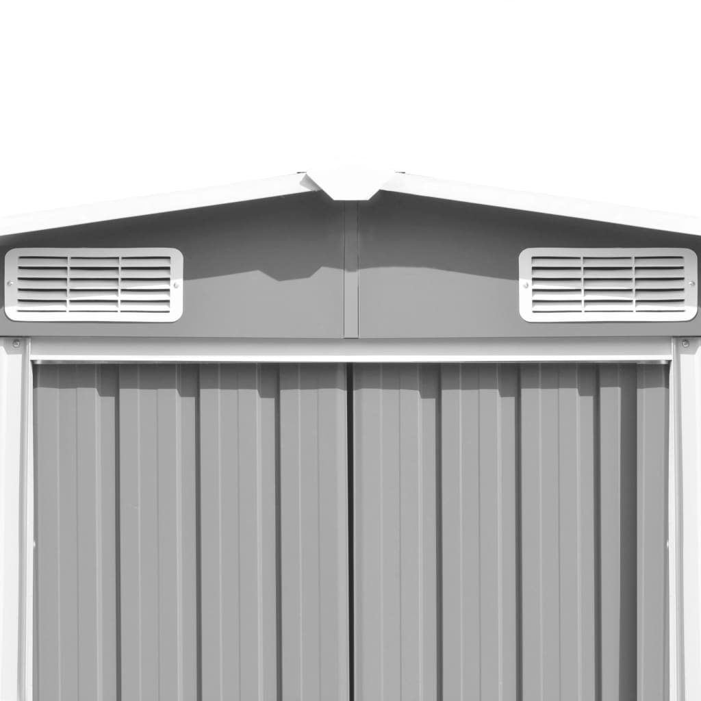 Haveskur 257X990X181 Cm Galvaniseret Stål Grå