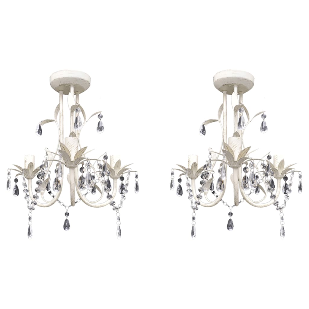 Krystallysekroner Elegant Hvid - Variant 278738