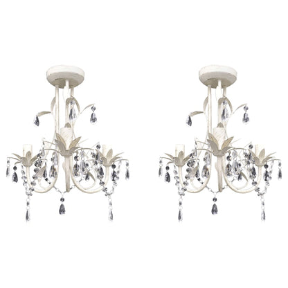 Krystallysekroner Elegant Hvid - Variant 278738