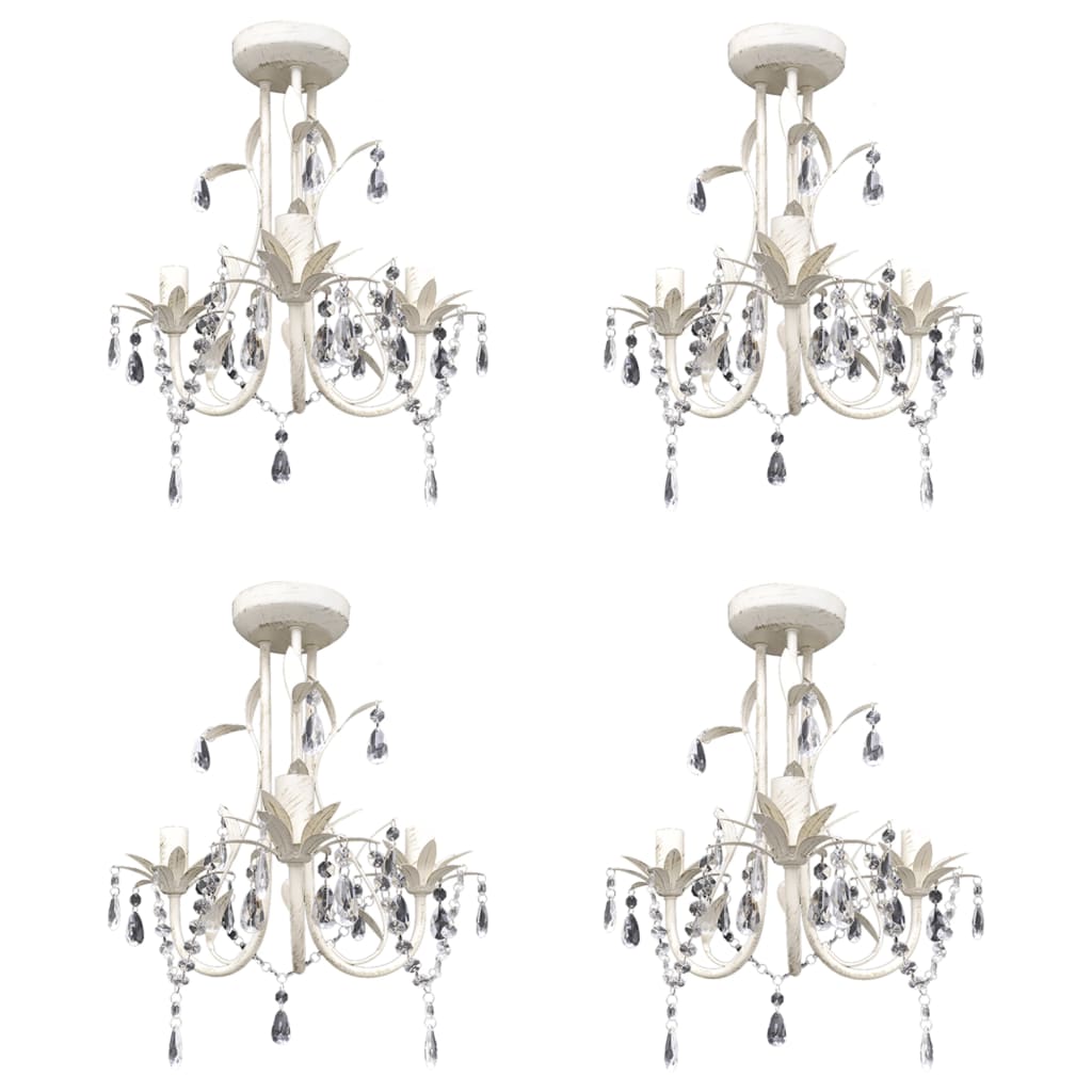 Krystallysekroner Elegant Hvid - Variant 278739