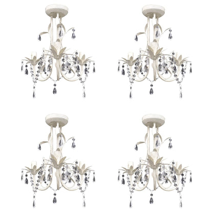 Krystallysekroner Elegant Hvid - Variant 278739