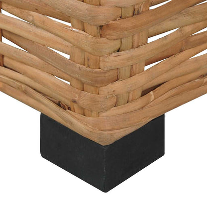 Sofa Uden Armlæn Med Hynder Naturlig Rattan