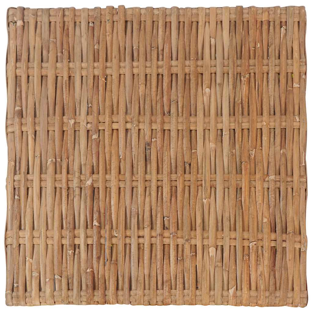 Fodskammel Med Hynde Naturlig Rattan
