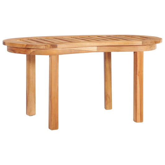 Sofabord 90 X 50 X 45 Cm Massivt Teaktræ Brun