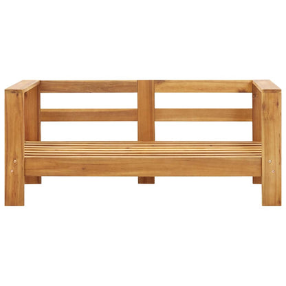 Havesofa 140 Cm Med Hynder Massivt Akacietræ