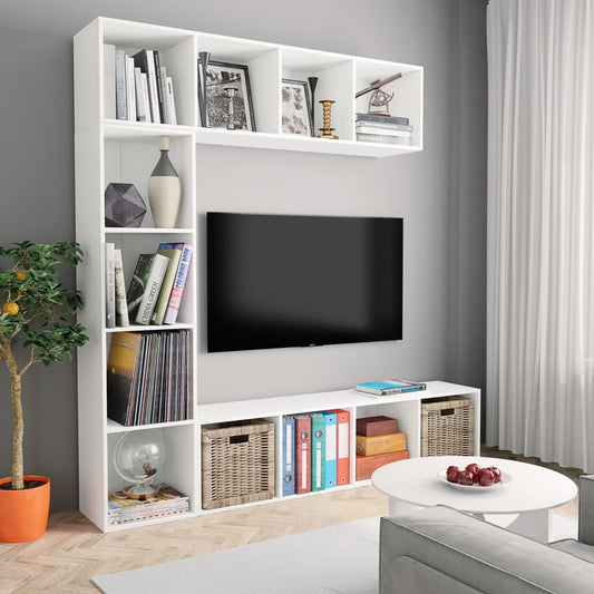Bogreol/Tv-Møbel 3 Dele 180X30X180 Cm