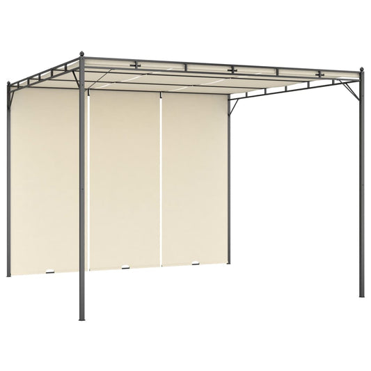 Havepavillon Med Gardin 3X3X2,25M Farvet