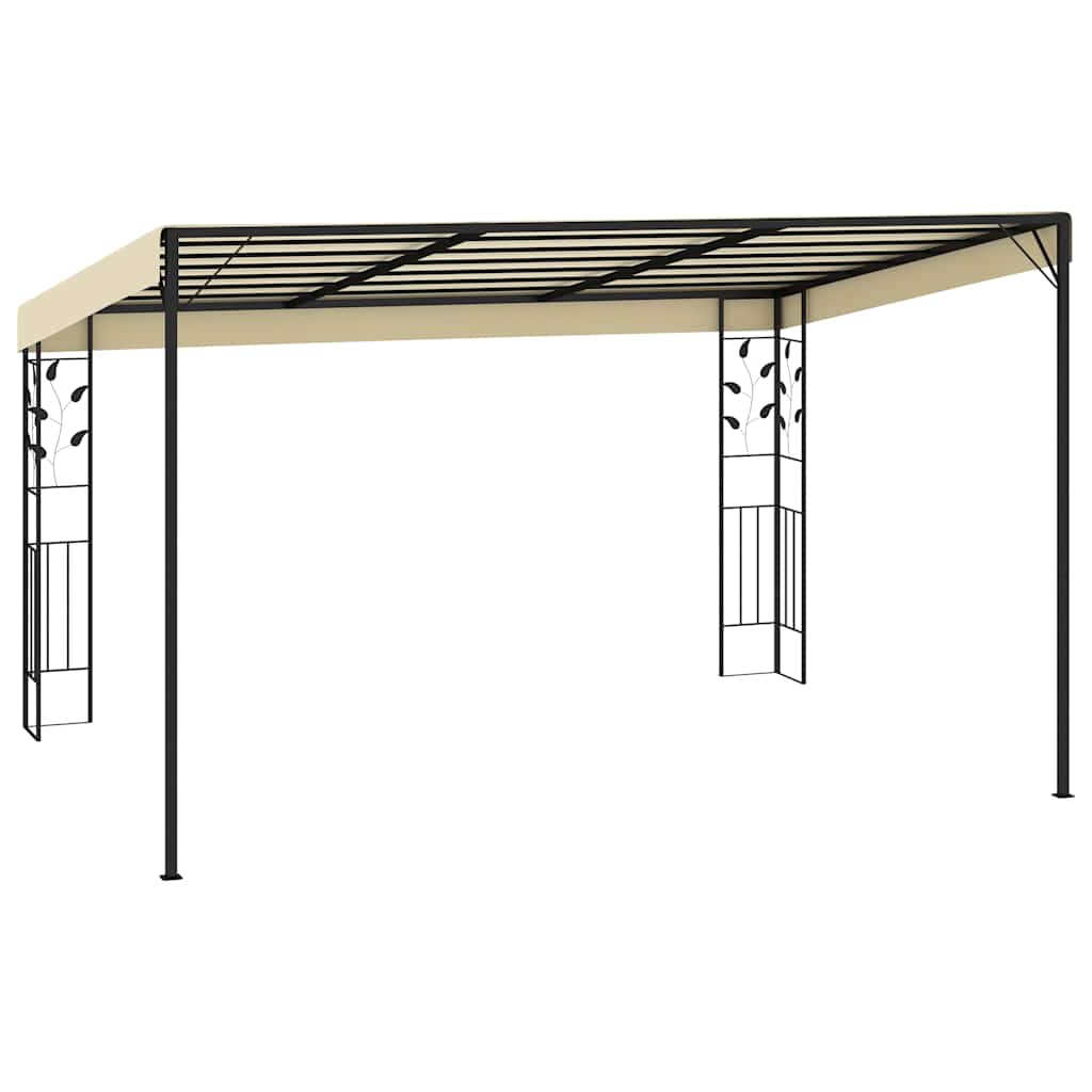 Vægmonteret Pavillon 4x3x2,5 M Cremefarvet - Billede 3