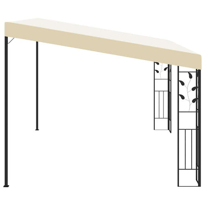 Vægmonteret Pavillon 4x3x2,5 M Cremefarvet - Billede 4