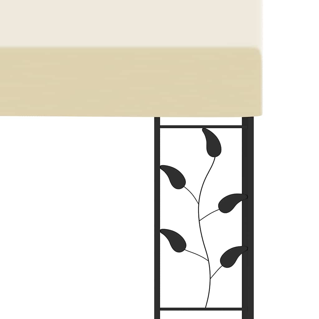 Vægmonteret Pavillon 4x3x2,5 M Cremefarvet - Billede 5