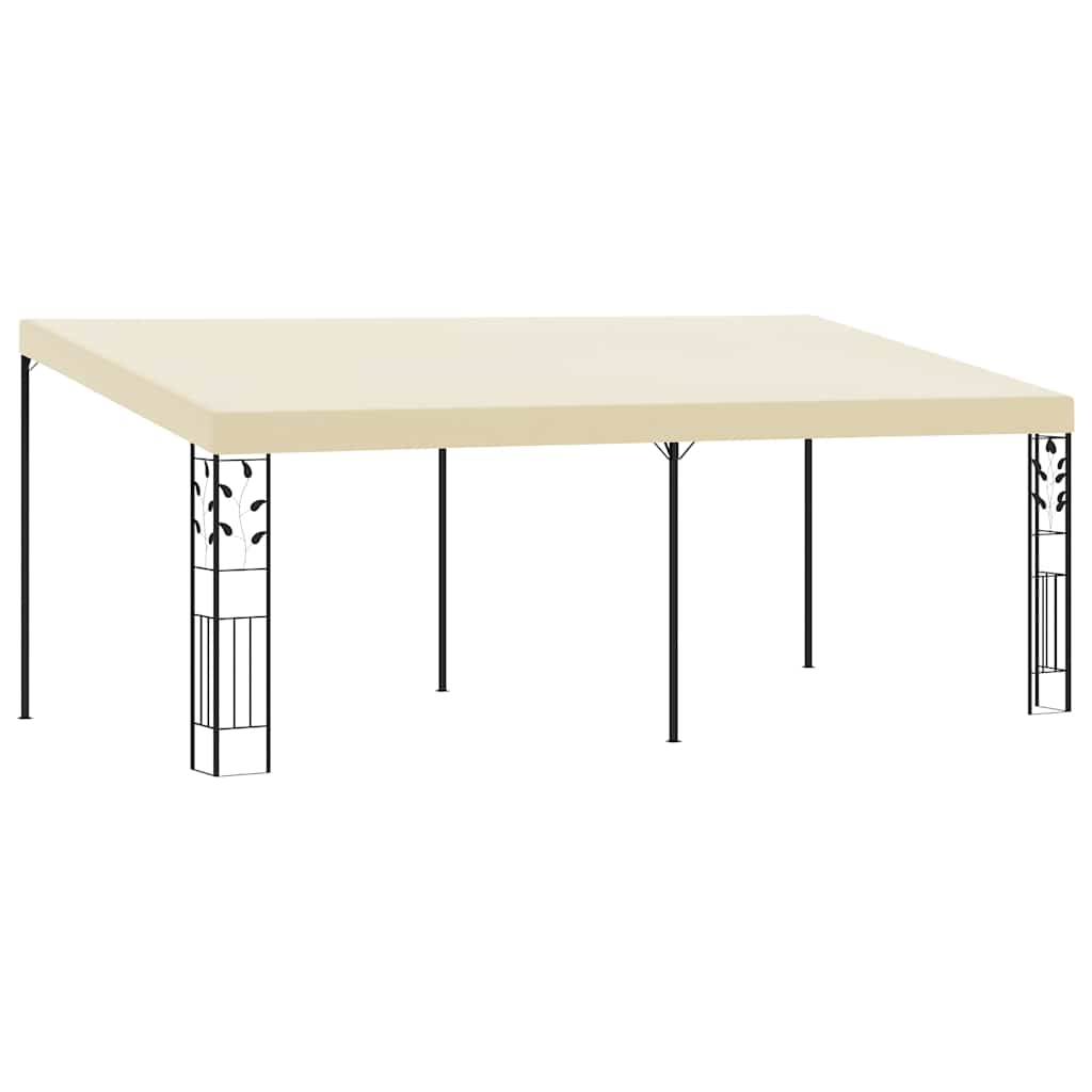 Vægmonteret Pavillon 4x3x2,5 M Cremefarvet - Variant 47999