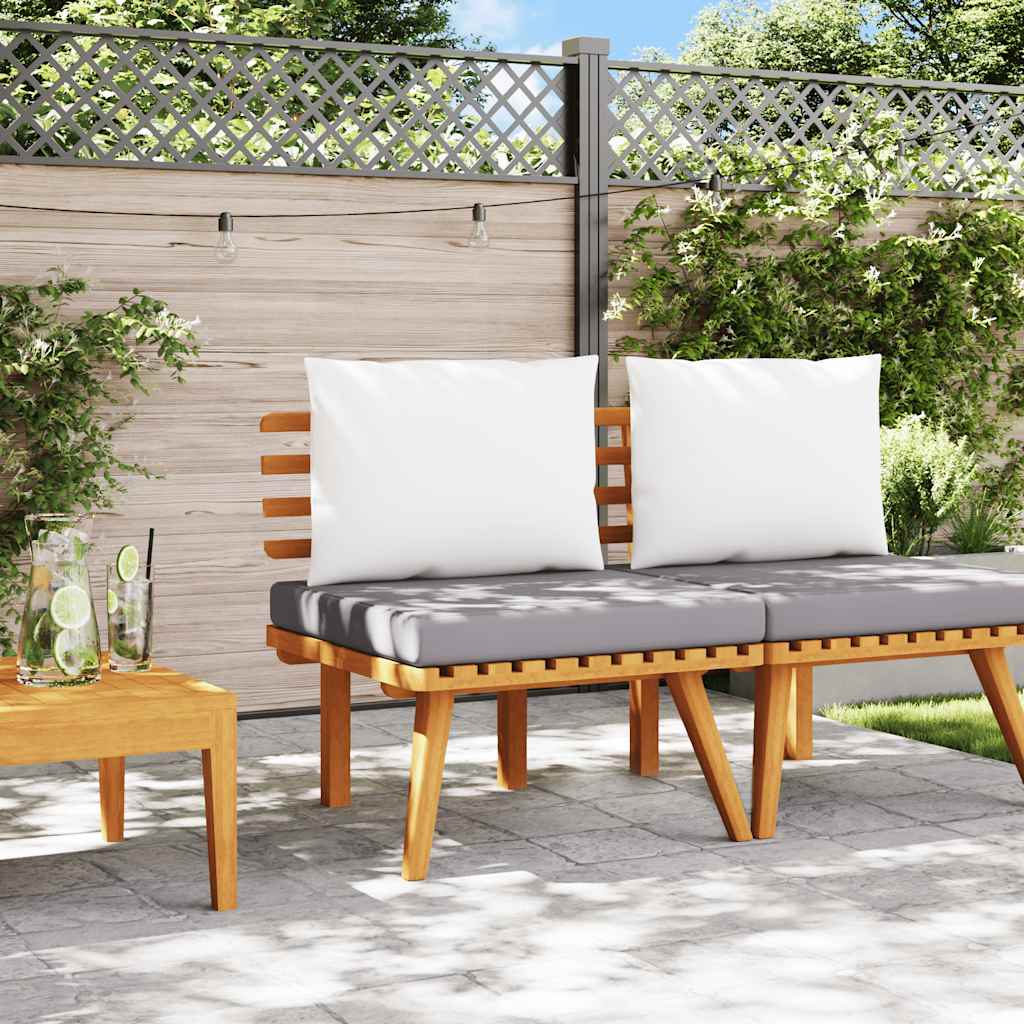 Havesofa Midtermodul Med Hynder Massivt Akacietræ